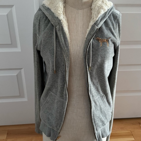 PINK Victoria's Secret Jackets & Blazers - PINK by Victoria’s Secret Grey Hoodie – Size S